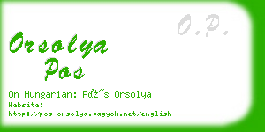 orsolya pos business card